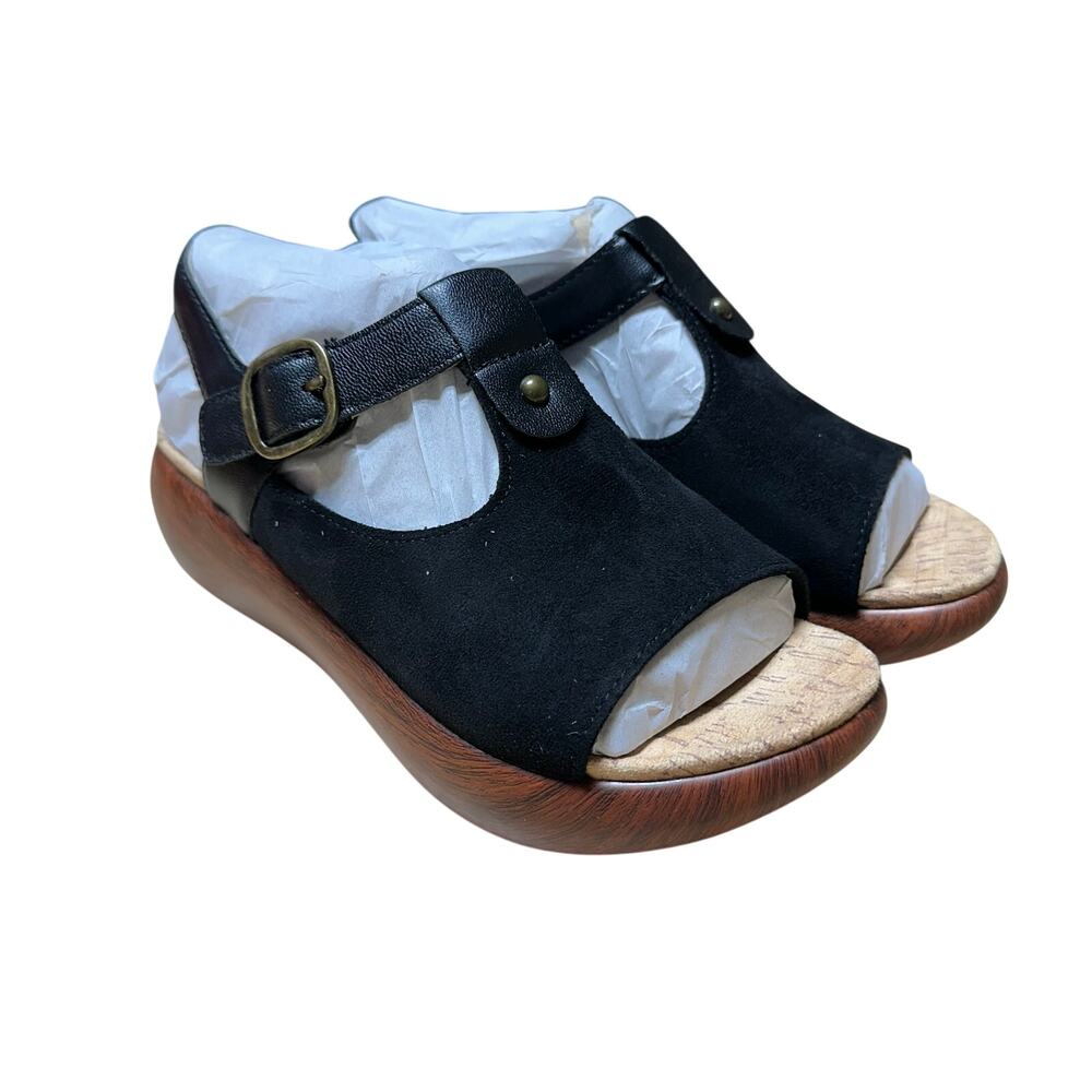 Alegria Dream Fit Sandals Betsie Stretch Black Women's 36 (US 6-6.5) New in Box